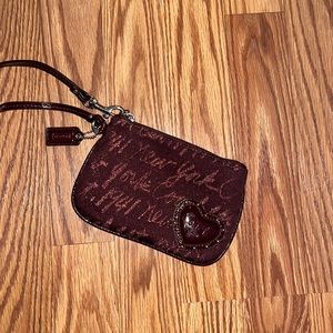 Coach purple wristlet